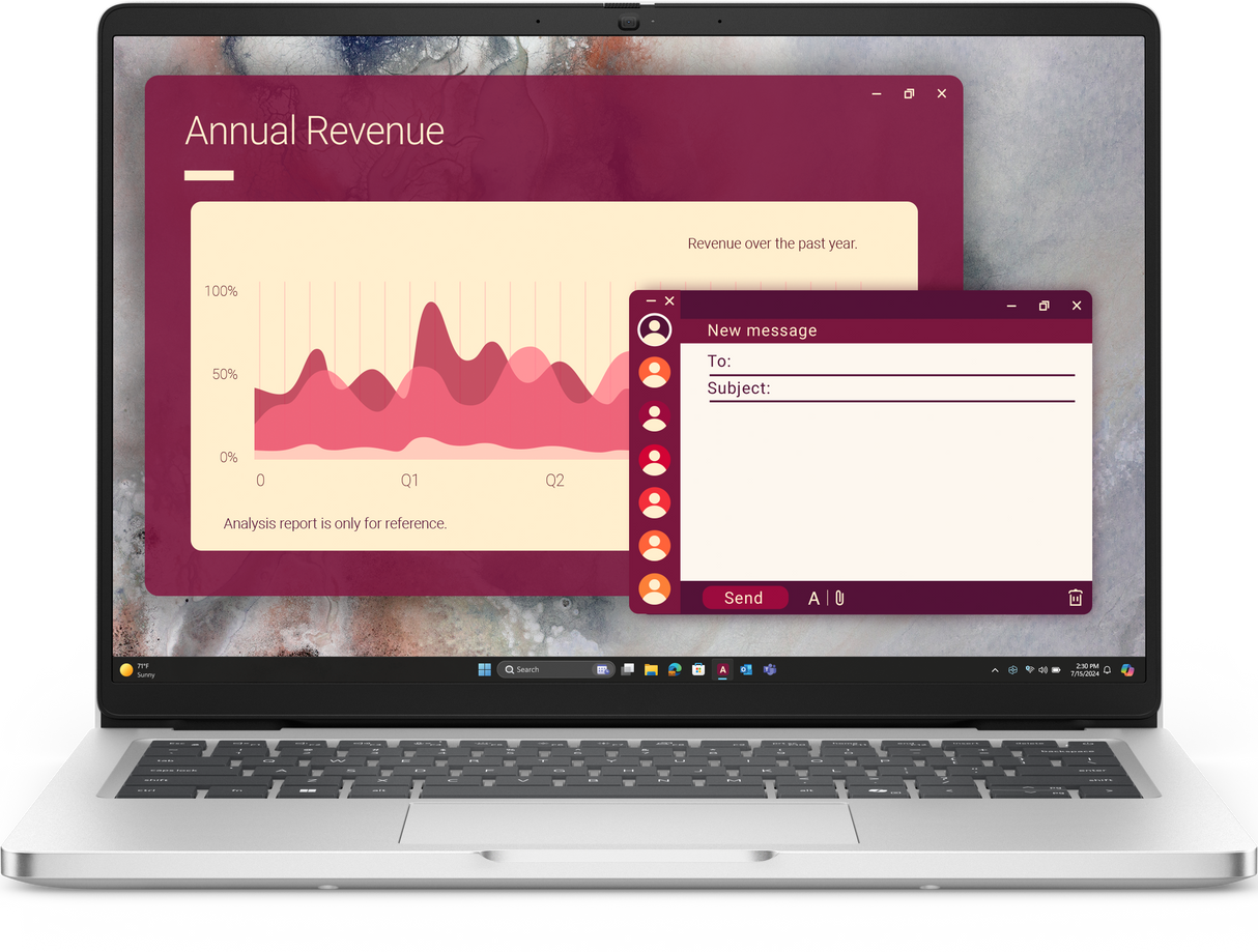 Laptop Dell Pro 14" Intel Core Ultra 5 – 16GB / 512GB SSD – Silver – Windows 11 Pro