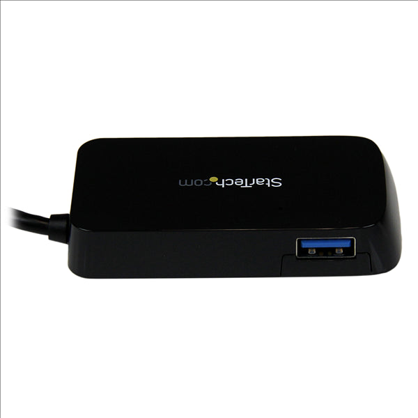 Hub USB 3.0 Super Speed 4 Puertos Portátil Negro StarTech.com