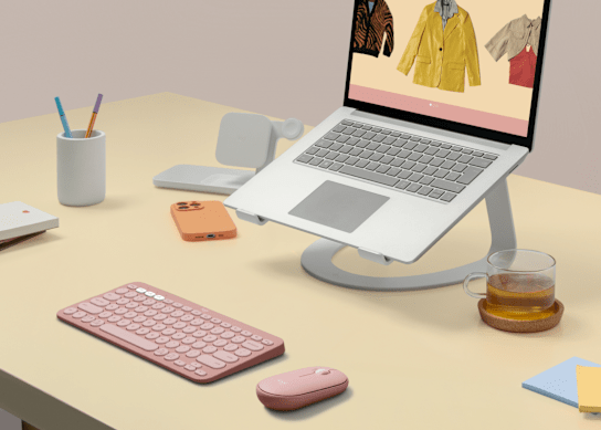 Ratón Inalámbrico Logitech Pebble Mouse 2 M350s – Rosado (910-007048)