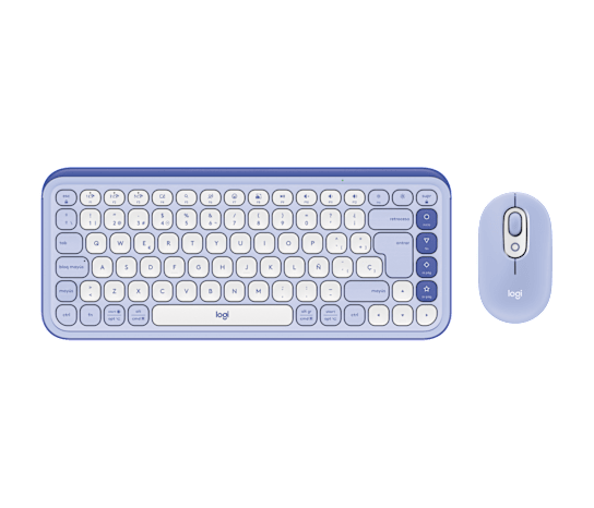 Logitech Pop Icon Combo – Teclado + Mouse / Español LATAM / Lilac