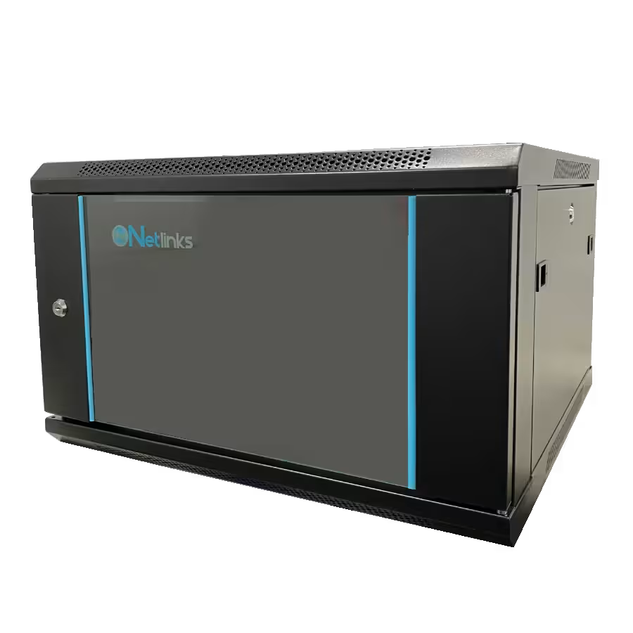 Gabinete Netlinks NTL‑GAB6U‑600×600 – 6U – Desarmado – Capacidad para 2 abanicos