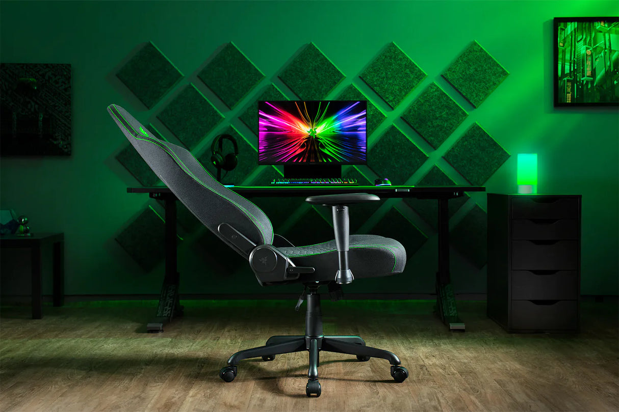 Silla Gamer Razer Iskur V2 X – RZ38-05310100-R3UA / Soporte lumbar / Reclinación 152° / Reposabrazos 2D / Tela transpirable / Negro