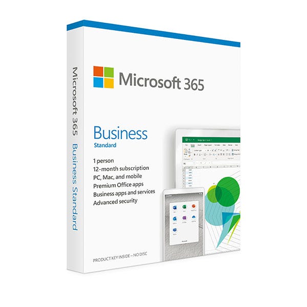Microsoft 365 Business Standard | Licencia de Suscripción 1 Año – para 1 Usuario hasta 5 Dispositivos – ESD – KLQ-00219
