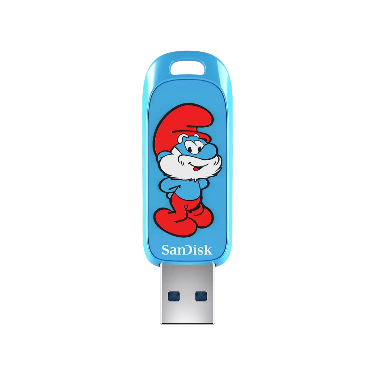 Memoria USB SanDisk Smurfs – 128GB, USB 3.1 Gen 1, SDCZIS-128G-G46