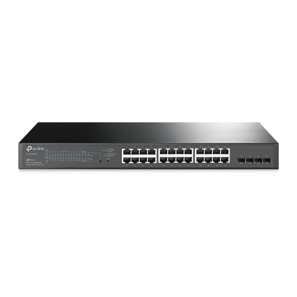 Switch inteligente TP‑Link JetStream SG2428P – 24 puertos Gigabit PoE+ y 4 ranuras SFP