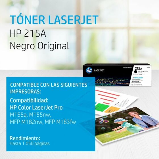 Cartucho de Tóner HP 215A – Negro, Original, W2310A