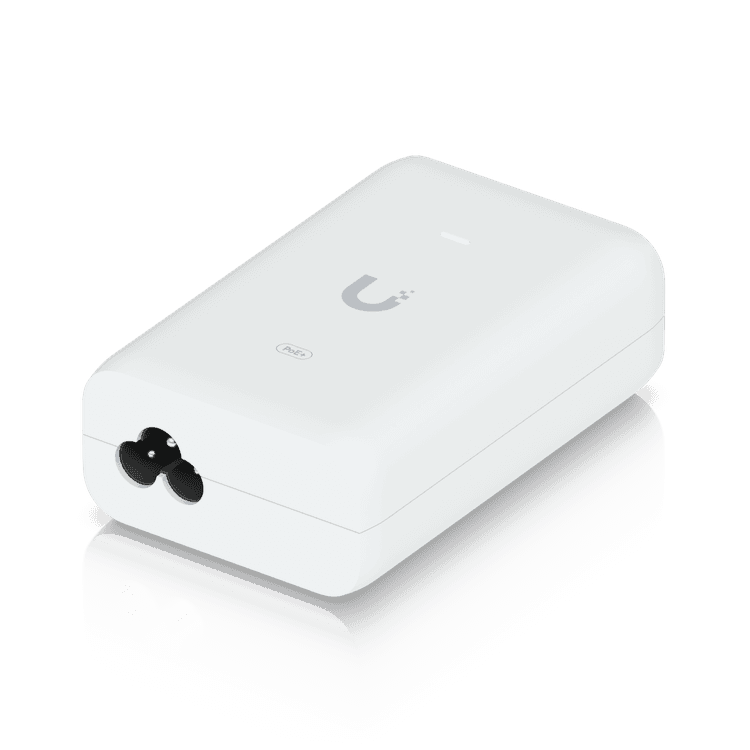 Inyector PoE+ Ubiquiti U‑PoE+ – 30 W – Gigabit – IEEE 802.3at