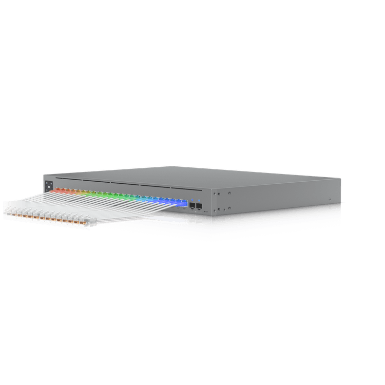 Pack de cables Ubiquiti UniFi Etherlighting - Pack (24 unidades) – UACC‑CablePatchEL0.15MW24