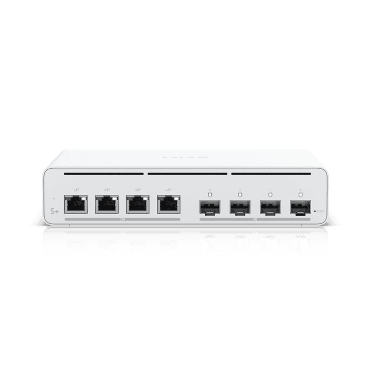 Switch PoE – Ubiquiti UISP Switch Plus – UISP‑S‑Plus – 8 puertos 2.5 GbE – Gestión UISP – 180W PoE