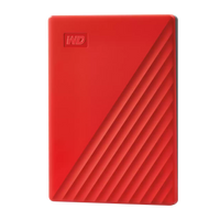 WD My Passport 2TB – Disco Duro Externo Portátil Encriptado – USB 3.2 Gen 1 – Rojo – WDBYVG0020BRD‑WESN