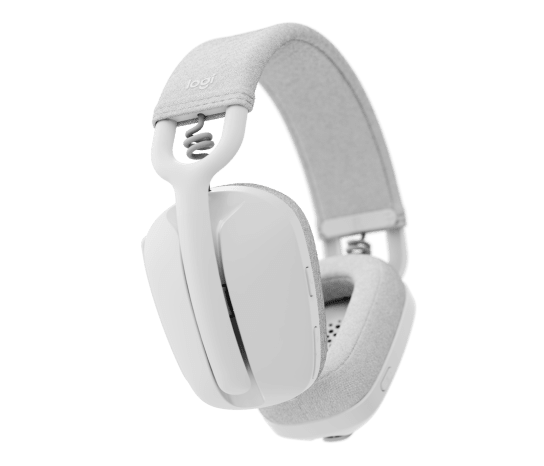 Auriculares Logitech Zone Vibe 100 – Wireless, Bluetooth® 5.2, 20 horas, Blanco Hueso