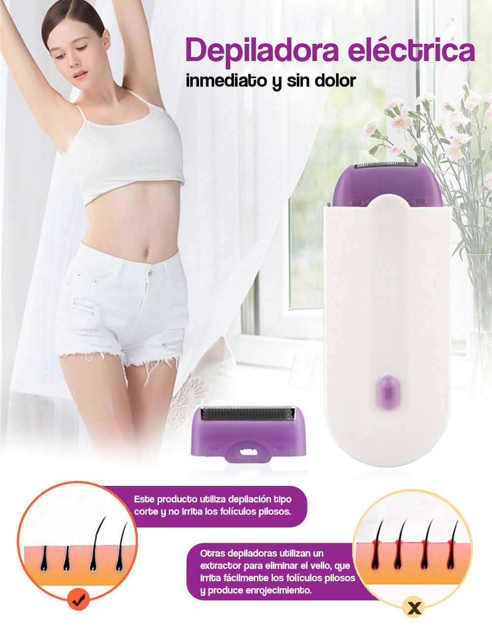 Depiladora eléctrica