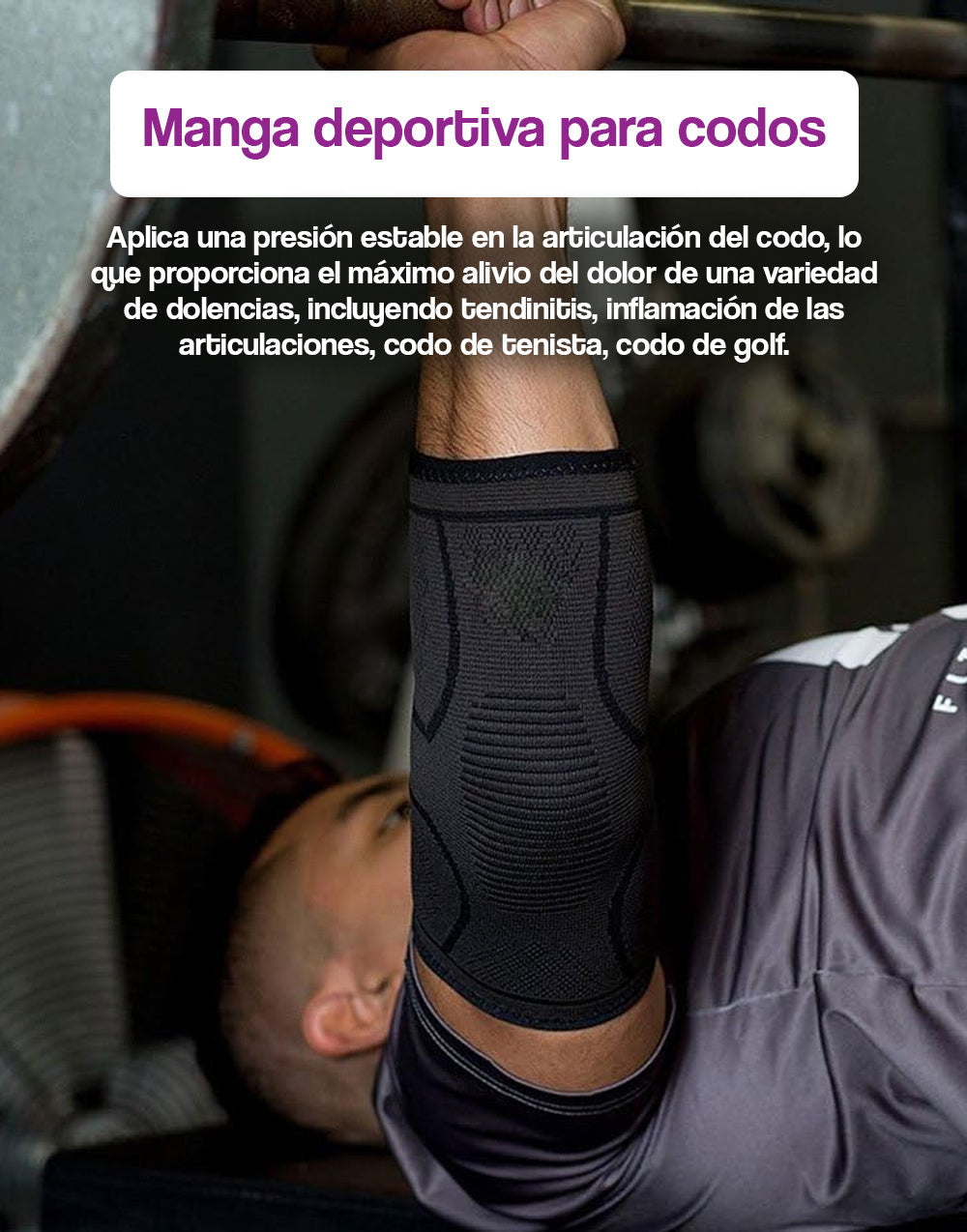 Manga deportiva para codos