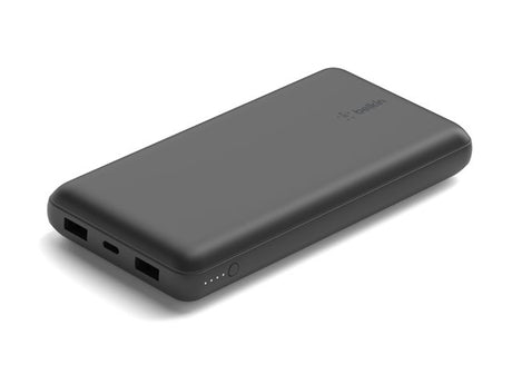 Cargador Portátil Belkin 20000mAh 15W 3A 3 Salidas USB-C/USB Negro