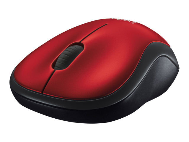 Ratón Inalámbrico Ambidextro Logitech M185 Rojo