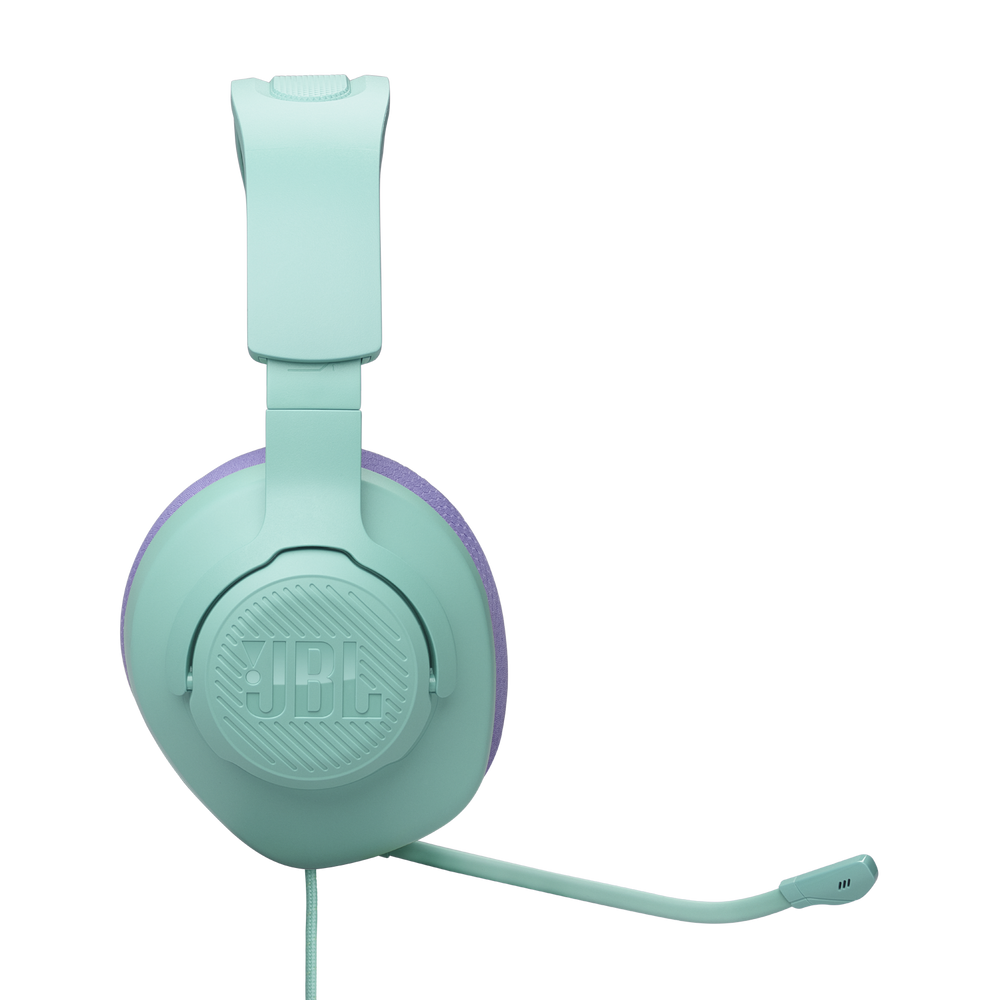 Auriculares Gaming con Cable JBL Quantum 100M2 – Over-Ear, Micrófono Desmontable, Color Cian