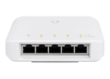 Switch gestionado – Ubiquiti UniFi USW‑Flex – 5 puertos Gigabit – PoE – Interior/Exterior – 46W