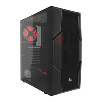 Mid Torre ATX Gaming Series PHOBOS Xtech Negra, ventana acrílica, sin PSU