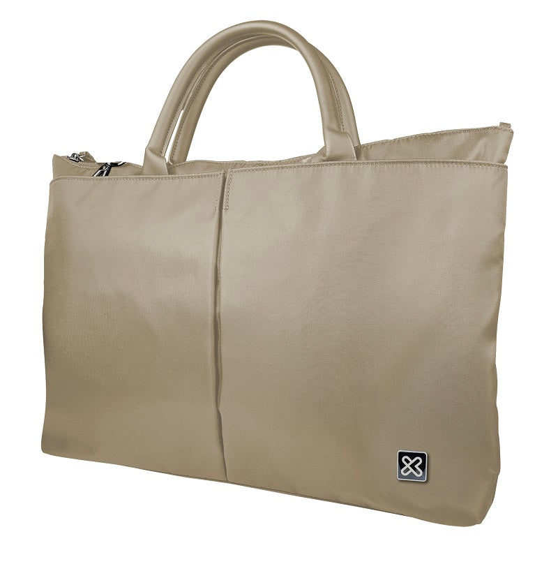 Maletín y Bolso de Mano para Laptop Amalfi Klip Xtreme 15.6" Nylon 1680D Beige