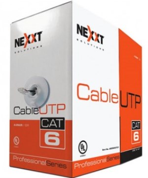 Cable U/UTP Nexxt Solutions Infrastructure AB356NXT02 Cat6 CM Azul 305m