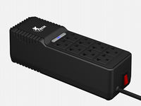 Regulador Automático de Voltaje Externo 1000VA 8 Tomas 110/120V Xtech XTR-1002