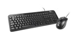 Set Teclado y Mouse alámbrico USB Español Multimedia – Xtech XTK‑301S – Negro