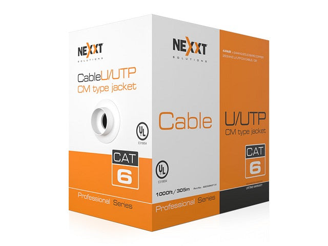 Cable UTP Cat6 4P 24AWG CM 305m Azul Nexxt Professional
