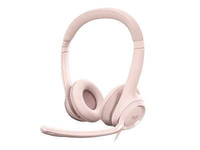 Auriculares USB Logitech H390 Rosados para Computadora