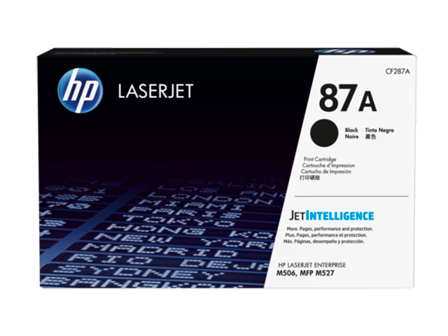 Cartucho de Toner Negro Original HP 87A LaserJet Enterprise