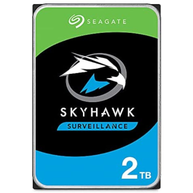 Disco Duro Interno Seagate SkyHawk 2TB 3.5" SATA 6Gb/s 256MB Cache con Recuperación de Datos