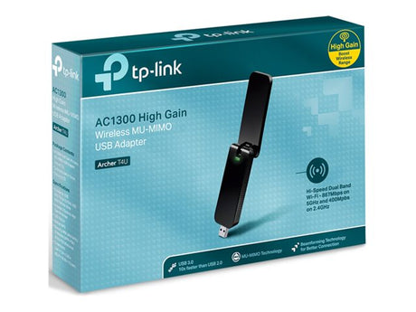 Adaptador de Red USB 3.0 Wi-Fi 5 TP-Link Archer T4U AC1200 Dual Band