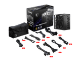 Fuente de Poder MSI MPG A850G PCIE5 / 850W / 80 Plus Gold / ATX / PCIe 5.0