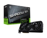 Tarjeta Gráfica MSI GeForce RTX 5070 Ti 16GB – SHADOW 3X OC / GDDR6 / Ray Tracing / DLSS / Overclock / Triple Ventilador