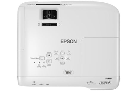Proyector Epson PowerLite 119W | 3LCD, 4000 Lúmenes, WXGA, HDMI, LAN – V11H985020