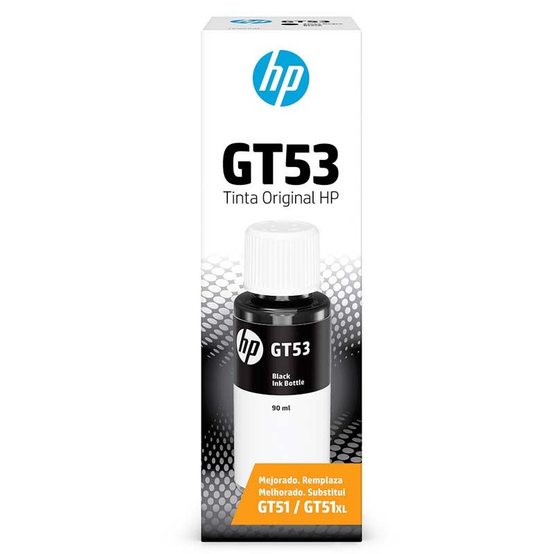 1VV22AL HP GT53 Botella de Tinta Negra 90ml