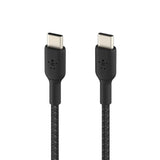 Cable cargador rápido USB‑C a USB‑C – Belkin BoostCharge – 1 m – Negro – Trenzado