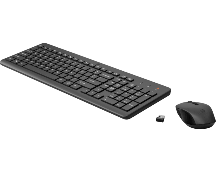 Combo inalámbrico – HP 330 – Teclado completo + Mouse óptico – 2.4 GHz – USB‑A – Negro (2V9E6AA)