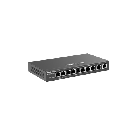 Router PoE Ruijie Reyee RG‑EG210G‑P‑V3 – 10 Puertos Gigabit – 8 Puertos PoE+ – Gestión en la Nube – Multi‑WAN – 200 Usuarios