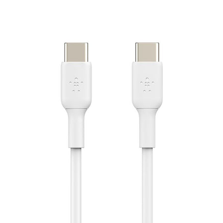 Cable cargador rápido USB‑C a USB‑C – Belkin BoostCharge – 1 m – Blanco – CAB003bt1MWH