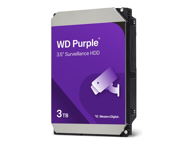 Disco Duro Interno WD Purple Surveillance 3TB 3.5" SATA 5400RPM 256MB Cache
