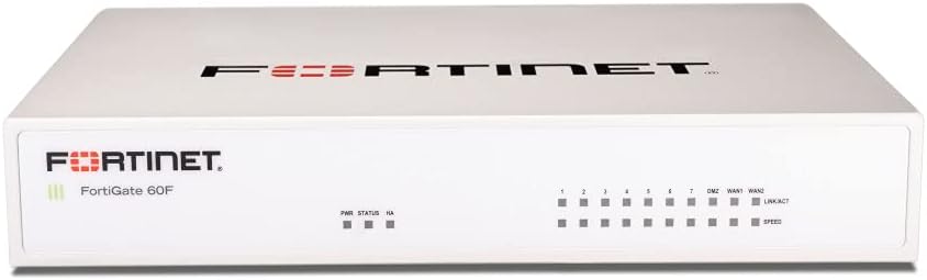 Firewall Fortinet FortiGate 60F – NGFW con 1 año FortiCare 24/7 + UTM, FG-60F-BDL-950-12