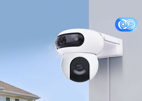Cámara de seguridad EZVIZ H90 Dual 2K⁺ – Doble lente 4+4 MP – Cobertura panorámica – Visión nocturna a color – IA