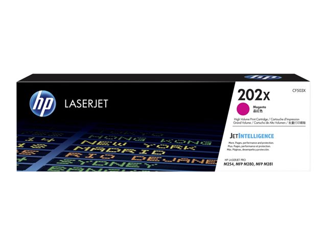 Cartucho de Toner Magenta Alto Rendimiento Original HP 202X