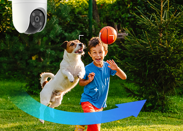 Cámara de seguridad Wi‑Fi con giro e inclinación para exteriores – EZVIZ H8c 2K