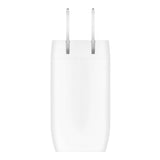 Adaptador Corriente Belkin PPS 60W Carga Rápida 2 Salidas USB-C Blanco