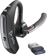 Auricular Inalámbrico Bluetooth Over-Ear Poly Voyager 5200 UC Microsoft Teams Certificado
