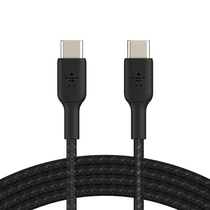 Cable cargador rápido USB‑C a USB‑C – Belkin BoostCharge – 1 m – Negro – Trenzado
