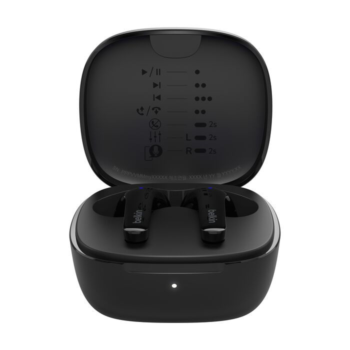 Audífonos Inalámbricos con Micrófono Belkin SoundForm Motion ANC Negros