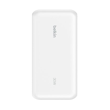 Power Bank Belkin BPB024fqWH 20K con Cable USB-C Integrado 30W Blanco