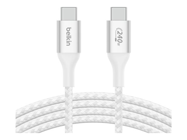 Cable USB-C a USB-C Belkin BoostCharge 2m 240W Blanco